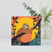 Carte Anniversaire Avec Fente Colorée Design (Debout devant)