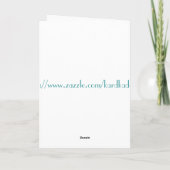 Carte Anniversaire Avec Fleur Bleue (Dos)