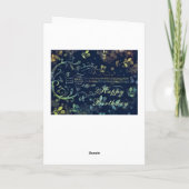 Carte Anniversaire avec Guitare Fleurs - Personnal (Dos)