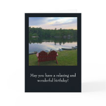Carte Anniversaire - Avec image de Boothbay, Maine