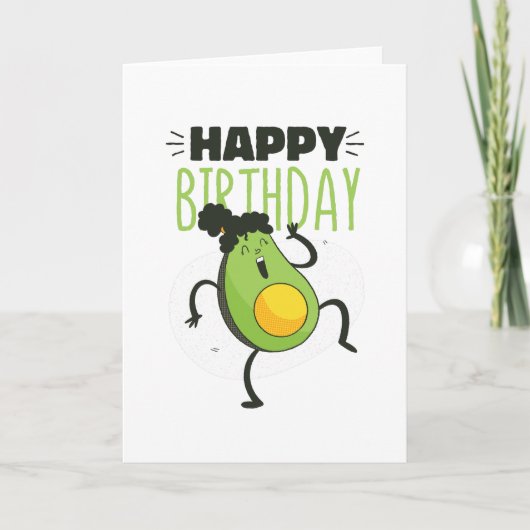 CARTE ANNIVERSAIRE AVOCADO (Devant)