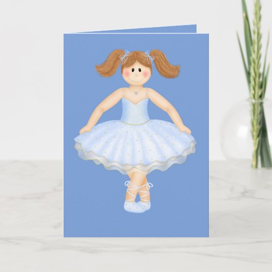 Carte Anniversaire Ballerina (Devant)