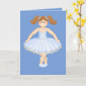 Carte Anniversaire Ballerina (Fleur jaune)