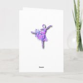 Carte Anniversaire Ballerina - Ballet Dancer Girl (Dos)