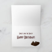 CARTE ANNIVERSAIRE - BARRE DE BONBONS AU CHOCOLAT - (Intérieur)