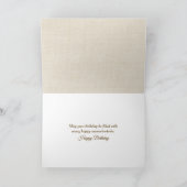 Carte Anniversaire Bateau en bois sur une plage (Intérieur)