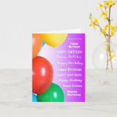 Carte Anniversaire - Beaucoup plus (Fleur jaune)