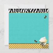 Carte Anniversaire Bee & Cupcake (Dos)