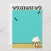 Carte Anniversaire Bee & Cupcake (Dos)