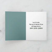 Carte Anniversaire Belge dans une forêt tropicale (Intérieur)