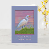 Carte Anniversaire, Belle-fille, Aiguille royale (Fleur jaune)