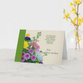 Carte Anniversaire, Belle-fille, Bouquet floral (Fleur jaune)
