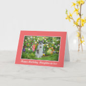 Carte Anniversaire, Belle-Fille, Chat Parmi Les Fleurs (Fleur jaune)