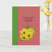 Carte Anniversaire, belle-fille, marguerites jaunes (Fleur jaune)