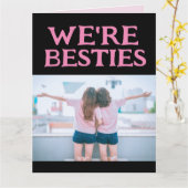 CARTE ANNIVERSAIRE BESTIES COMME LUCY & ETHEL GREETING C (Fleur jaune)