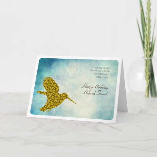 Carte Anniversaire bien-aimé (Devant)