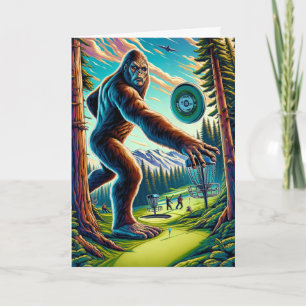 Carte Anniversaire Bigfoot de Disc Golf