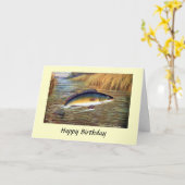 Carte Anniversaire - Black Bass (Fleur jaune)