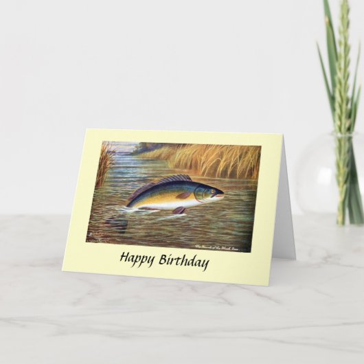 Carte Anniversaire - Black Bass (Devant)