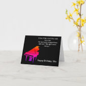 Carte Anniversaire Blague Clavier Drôle (Fleur jaune)