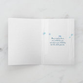 Carte anniversaire blanc de scène de bord de la mer de (Intérieur)