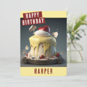 Carte Anniversaire Blanche Neige (Debout devant)