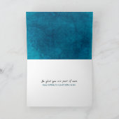 Carte anniversaire bleu aqua pour belle-soeur (Intérieur)