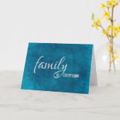 Carte anniversaire bleu aqua pour belle-soeur (Fleur jaune)