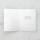 Carte Anniversaire - bleu turquoise (Intérieur)
