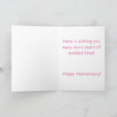 Carte anniversaire Bliss de mariage (Intérieur)