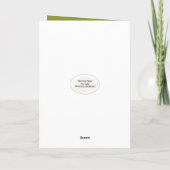 Carte Anniversaire Bluebird sur une chaise en osier (Dos)