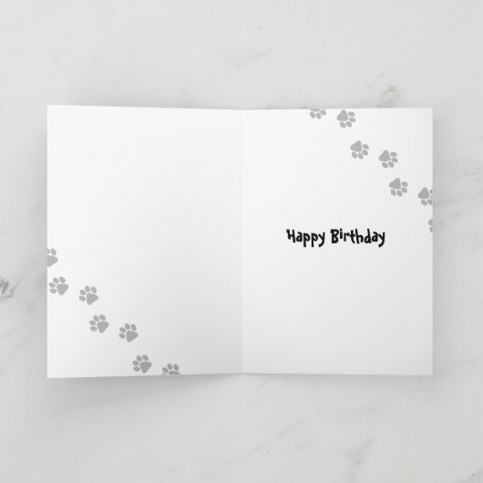 Carte Anniversaire Boston Terrier (Intérieur)