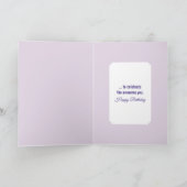 Carte Anniversaire Bouquet Fleur Oiseau du Paradis (Intérieur)