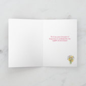Carte Anniversaire Bouquet Fleur sauvage du Bonheur (Intérieur)