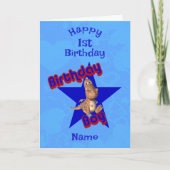 Carte Anniversaire Boy Cute Dinosaur Anniversaire (Devant)