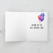 Carte Anniversaire Brodé Daisy Design (Intérieur)