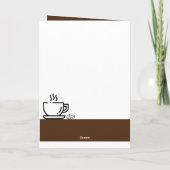 Carte Anniversaire Brown standard de Coffee Lover (Dos)
