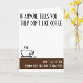Carte Anniversaire Brown standard de Coffee Lover (Fleur jaune)