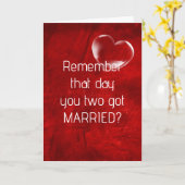 Carte Anniversaire Bubble Heart on Red Leather (Fleur jaune)