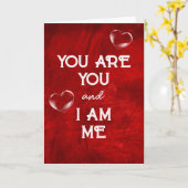 Carte Anniversaire Bubble Heart on Red Leather (Fleur jaune)