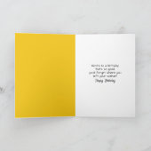 Carte Anniversaire Buck penché sur un marcheur (Intérieur)