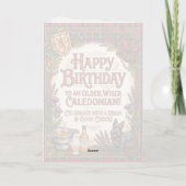 Carte Anniversaire Calédonien Écossais (Dos)