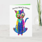 Carte Anniversaire, Calico Cat, Groupe Kaleidoscope (Devant)