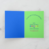 Carte Anniversaire, Calico Cat, Groupe Kaleidoscope (Intérieur)