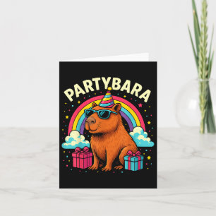 Carte Anniversaire Capybara Tee Pour Enfants Amusants Pa