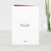 Carte Anniversaire Cardinal Rouge chante (Dos)