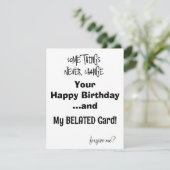 Carte Anniversaire Carte Anniversaire Carte FUNNY (Debout devant)