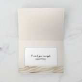 Carte Anniversaire Casquette de plage d'été (Intérieur)