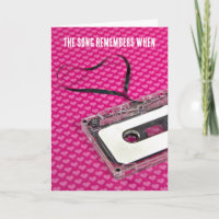Anniversaire Cassette Coeur de bande