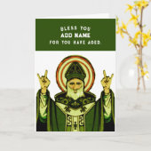 Carte Anniversaire catholique drôle (Fleur jaune)